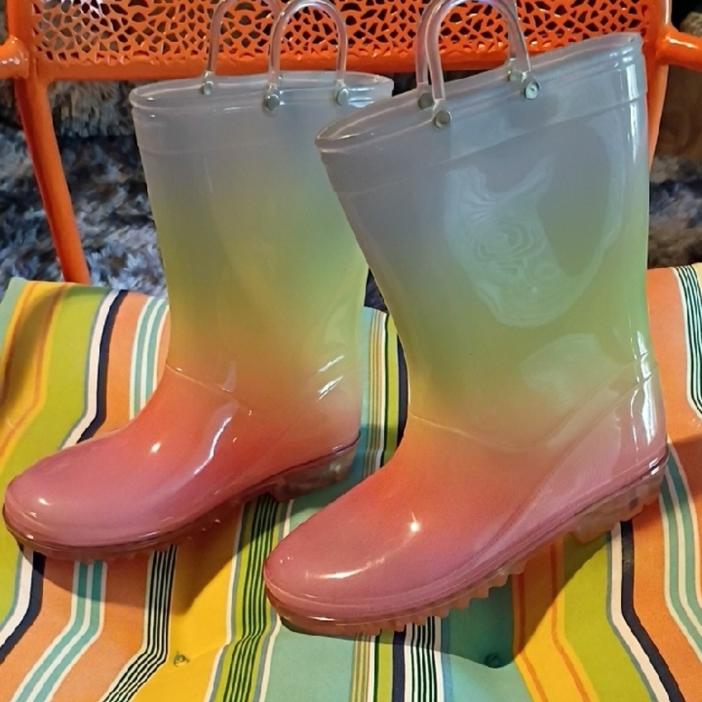 Colorful Gradient Rain Boots